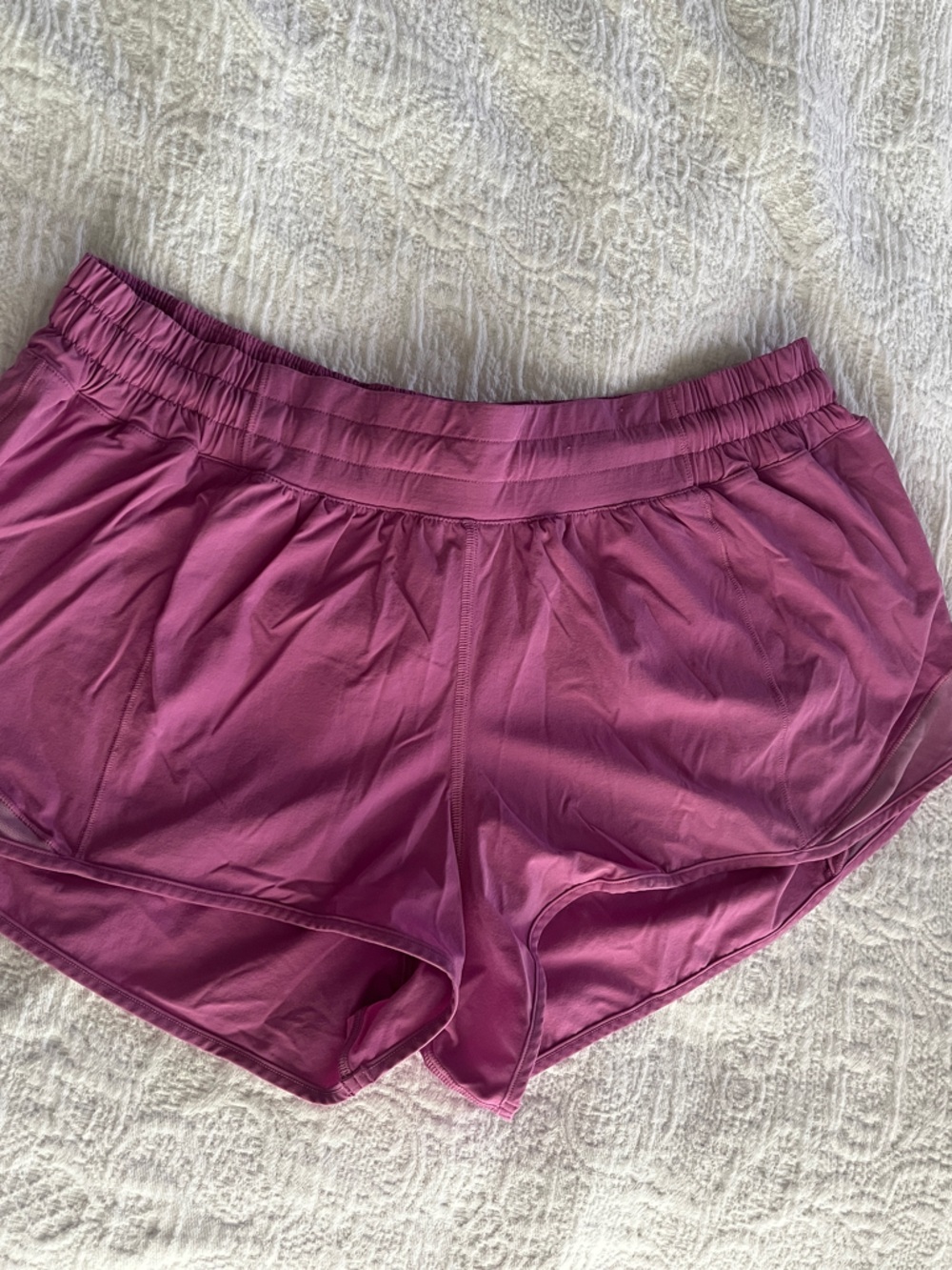 lululemon lavender size 12 athletic shorts NWOT